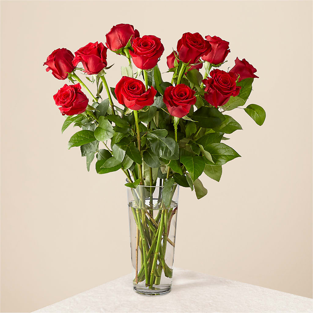 Long Stem Red Rose Bouquet – SANTINA'S FLOWERS & GIFTS, Fairbanks AK