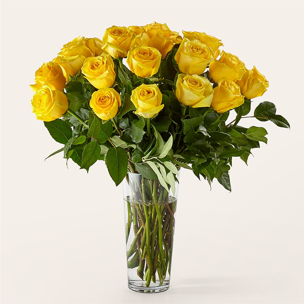 Long Stem Yellow Rose Bouquet – SANTINA'S FLOWERS & GIFTS, Fairbanks AK