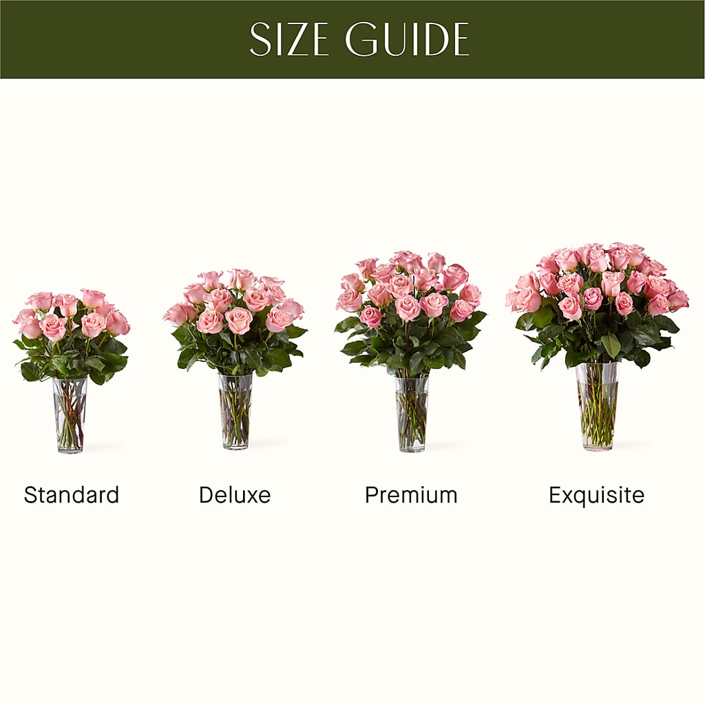 Long Stem Pink Rose Bouquet – SANTINA'S FLOWERS & GIFTS, Fairbanks AK