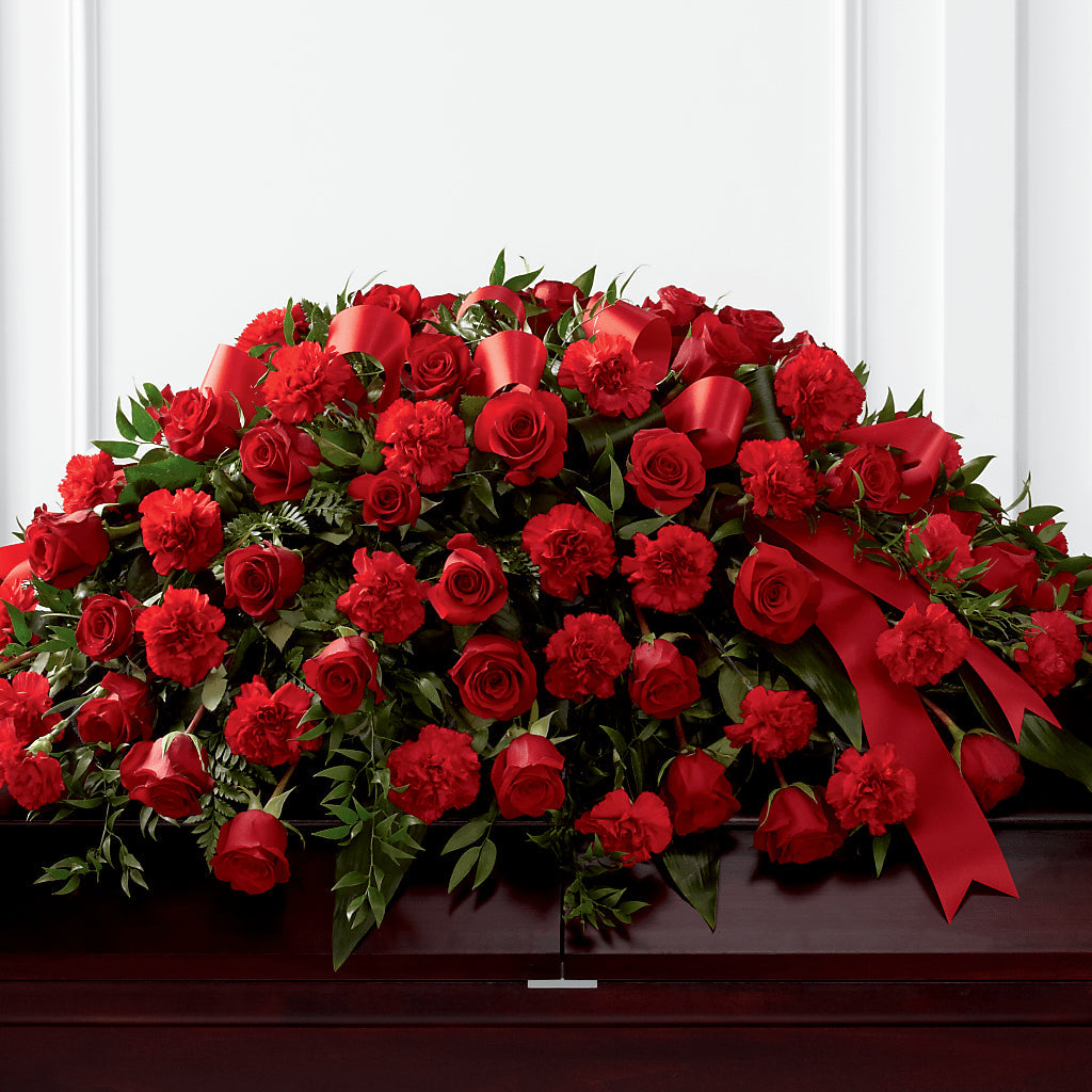Tribute of Life Casket Spray – SANTINA'S FLOWERS & GIFTS, Fairbanks AK