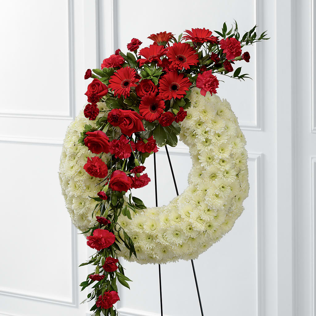 Graceful Tribute Wreath – SANTINA'S FLOWERS & GIFTS, Fairbanks AK