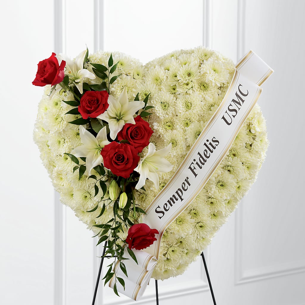 Heartfelt Hero Standing Heart – SANTINA'S FLOWERS & GIFTS, Fairbanks AK