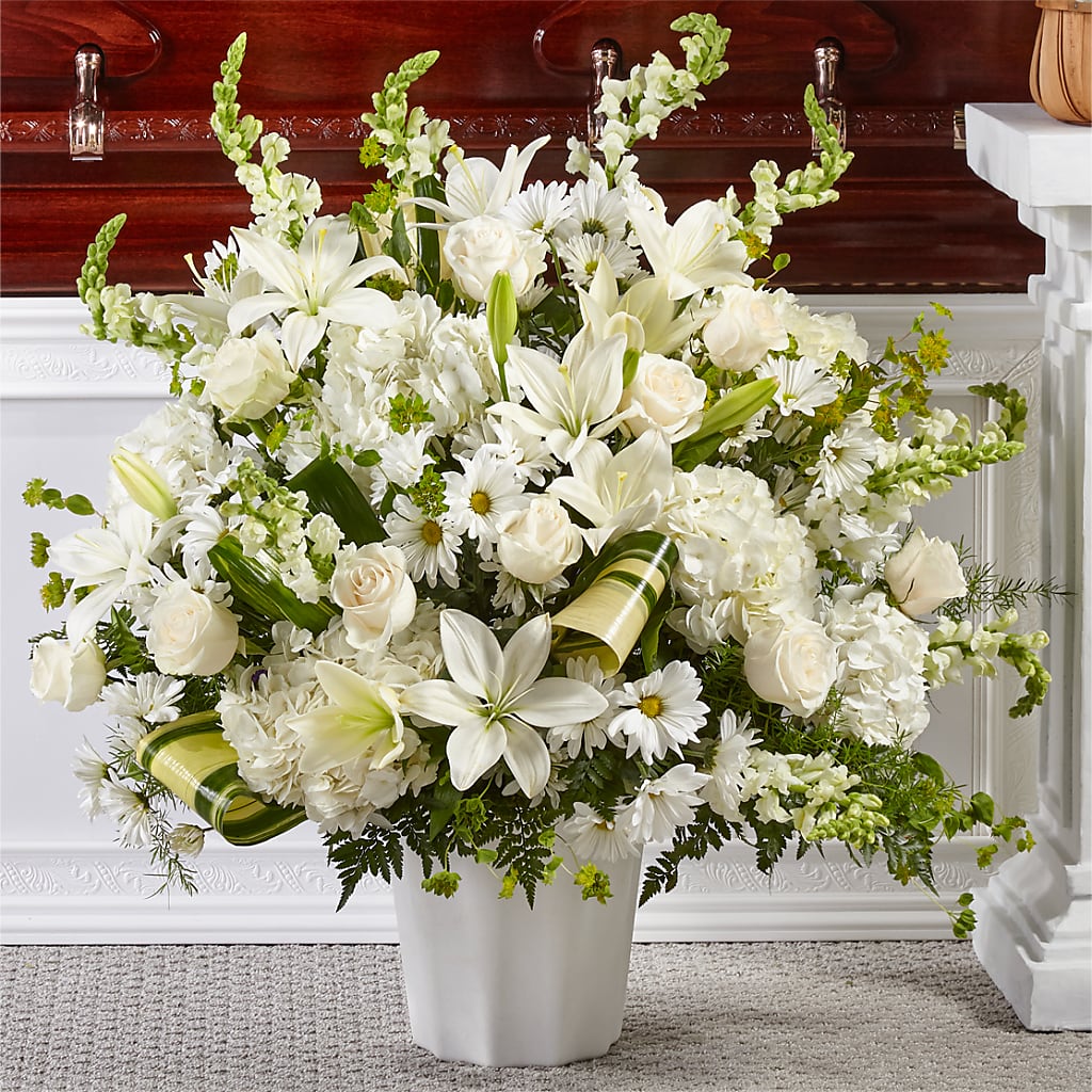 Thoughts of Tranquility Floor Basket – SANTINA'S FLOWERS & GIFTS, Fairbanks AK
