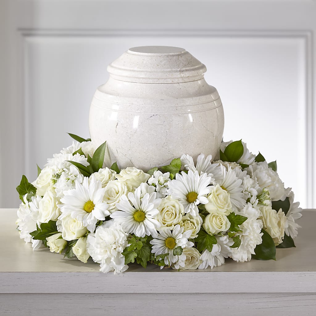 Ivory Gardens Cremation Adornment – SANTINA'S FLOWERS & GIFTS, Fairbanks AK