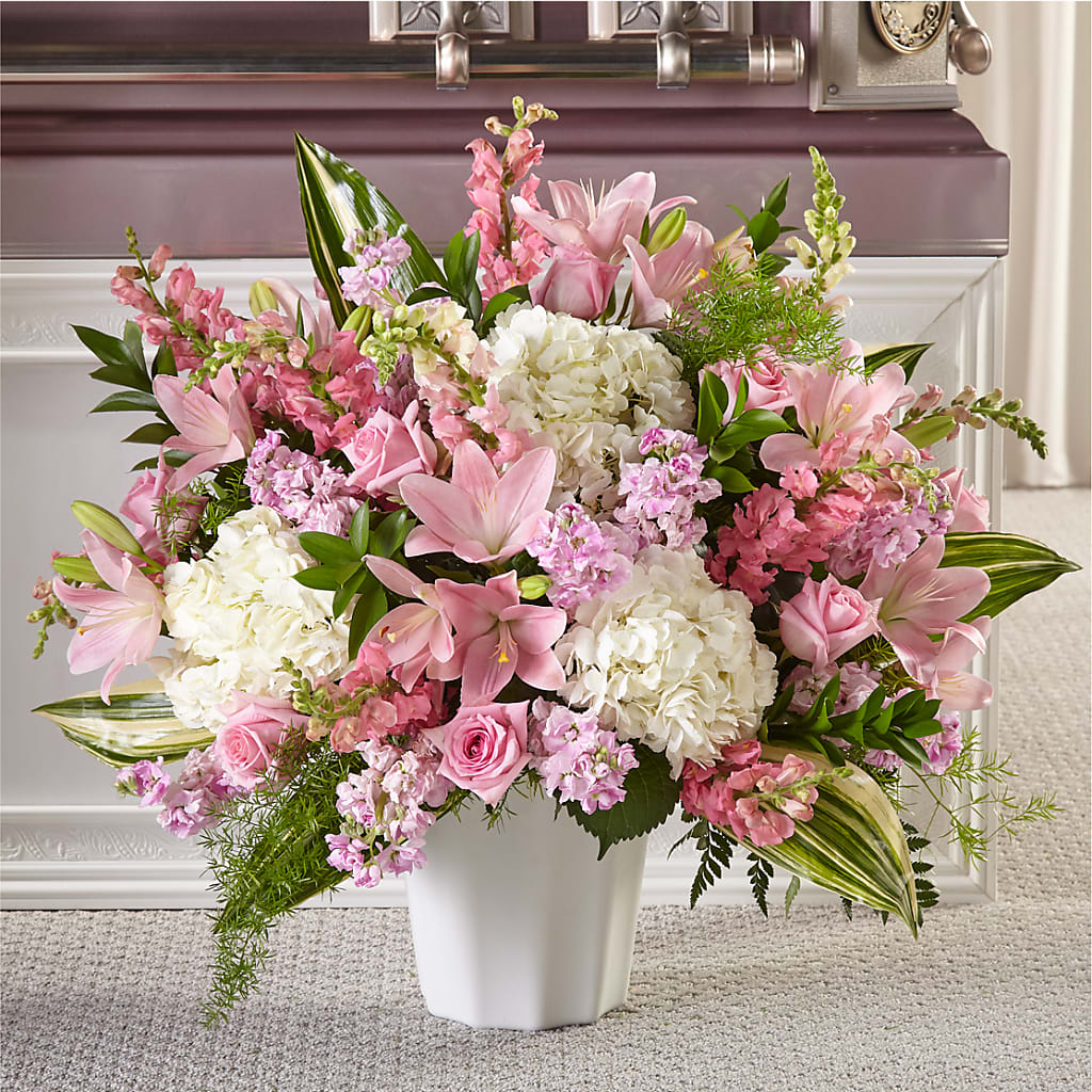 Simply Serene Floor Basket – SANTINA'S FLOWERS & GIFTS, Fairbanks AK