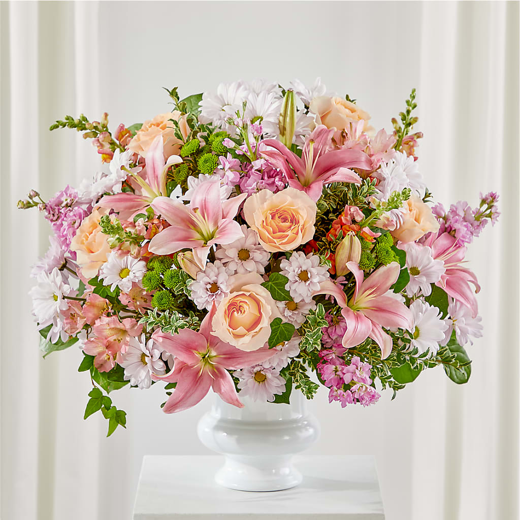 Heartfelt Gesture Urn Arrangement – SANTINA'S FLOWERS & GIFTS, Fairbanks AK