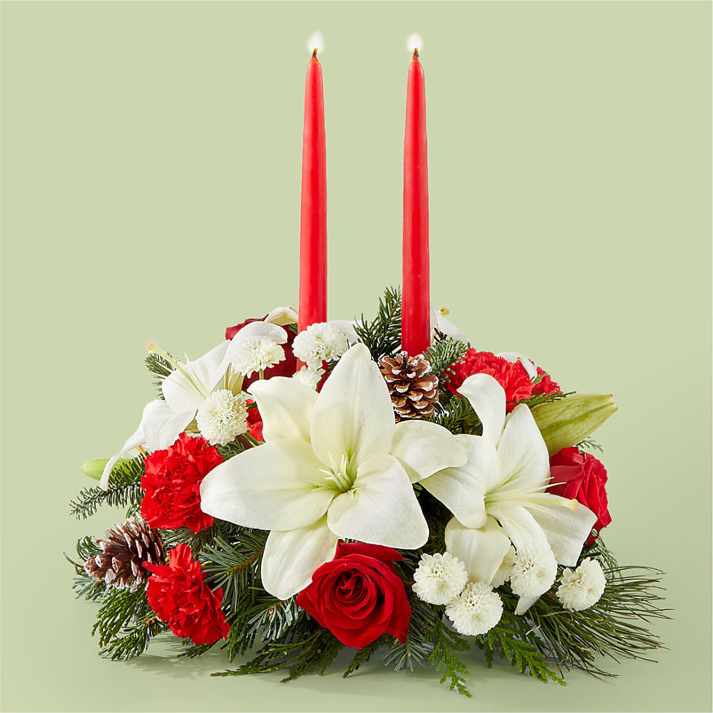 Seasonal Festivities Centerpiece – SANTINA'S FLOWERS & GIFTS, Fairbanks AK