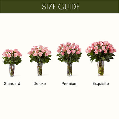 Long Stem Pink Rose Bouquet – SANTINA'S FLOWERS & GIFTS, Fairbanks AK