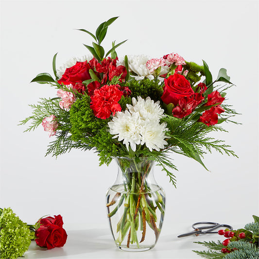 Merry Moment Bouquet – A Florist Original – SANTINA'S FLOWERS & GIFTS, Fairbanks AK