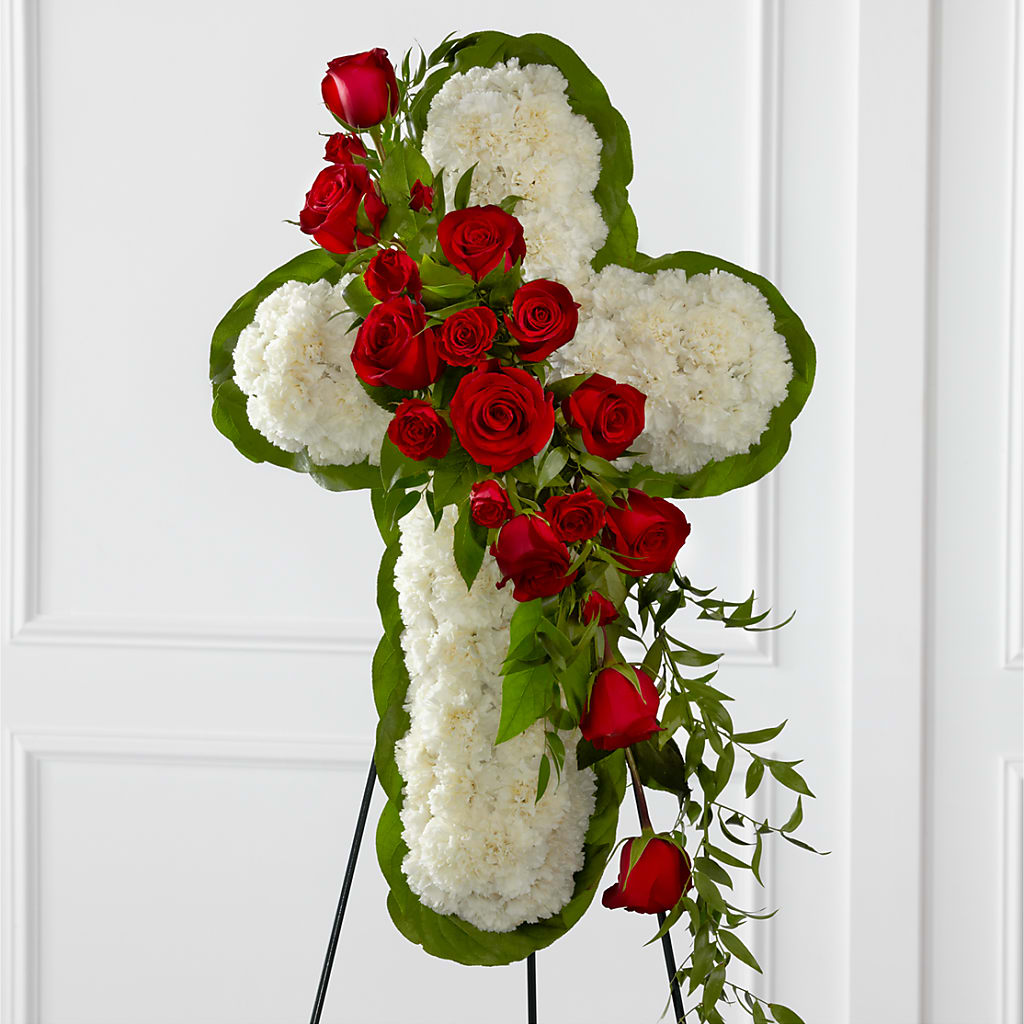 Floral Cross Easel – SANTINA'S FLOWERS & GIFTS, Fairbanks AK