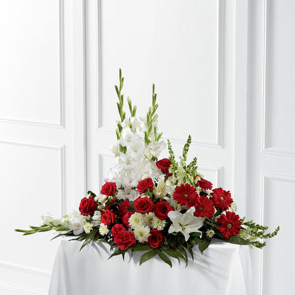 Crimson & White Arrangement – SANTINA'S FLOWERS & GIFTS, Fairbanks AK