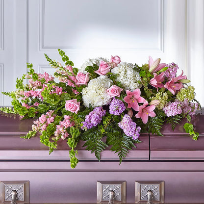 Life's Gratitude Casket Spray – SANTINA'S FLOWERS & GIFTS, Fairbanks AK