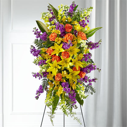 Thoughtful Prayers Standing Spray – SANTINA'S FLOWERS & GIFTS, Fairbanks AK