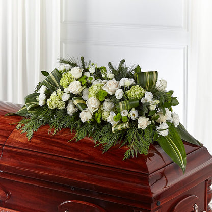 Hopeful Gesture Casket Spray – SANTINA'S FLOWERS & GIFTS, Fairbanks AK