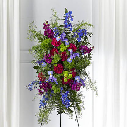 Heavenly Skies Standing Spray – SANTINA'S FLOWERS & GIFTS, Fairbanks AK