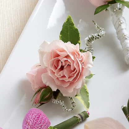 Pink Spray Rose Boutonniere – SANTINA'S FLOWERS & GIFTS, Fairbanks AK